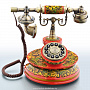 Телефон с росписью Хохлома, фотография 1. Интернет-магазин ЛАВКА ПОДАРКОВ